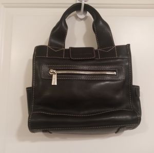 Black Vintage Michael Kors Convertible  Leather Handbag/ Shoulder Bag Sz Med